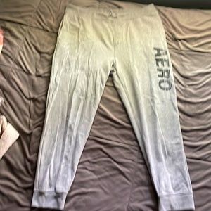XL size BLACK AERO PRINT GREY SWEAT PANTS
